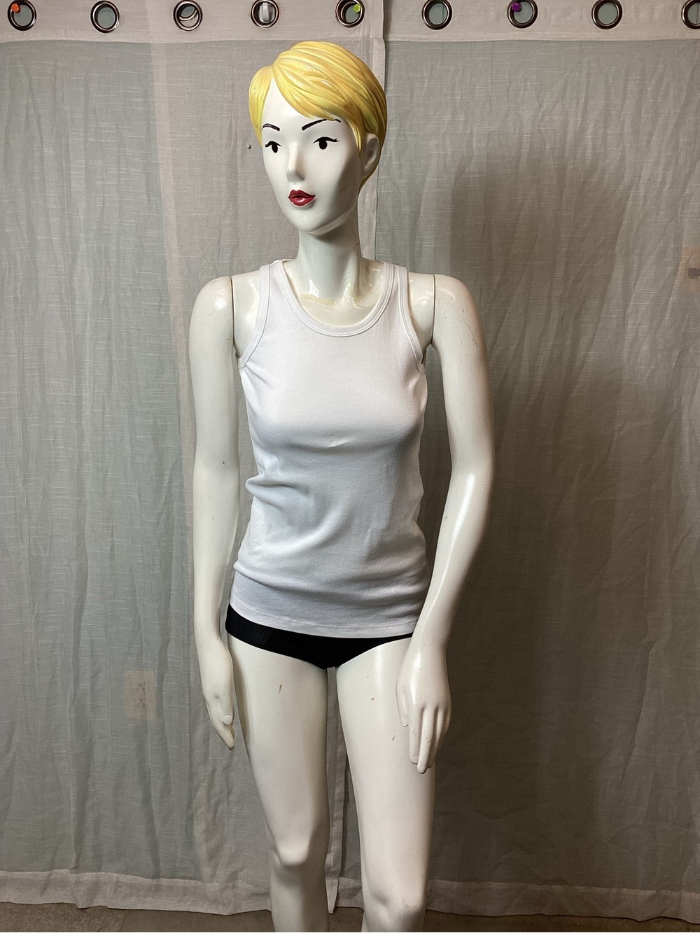 Saint Laurent Cassandra White Tank Top; Size: XS